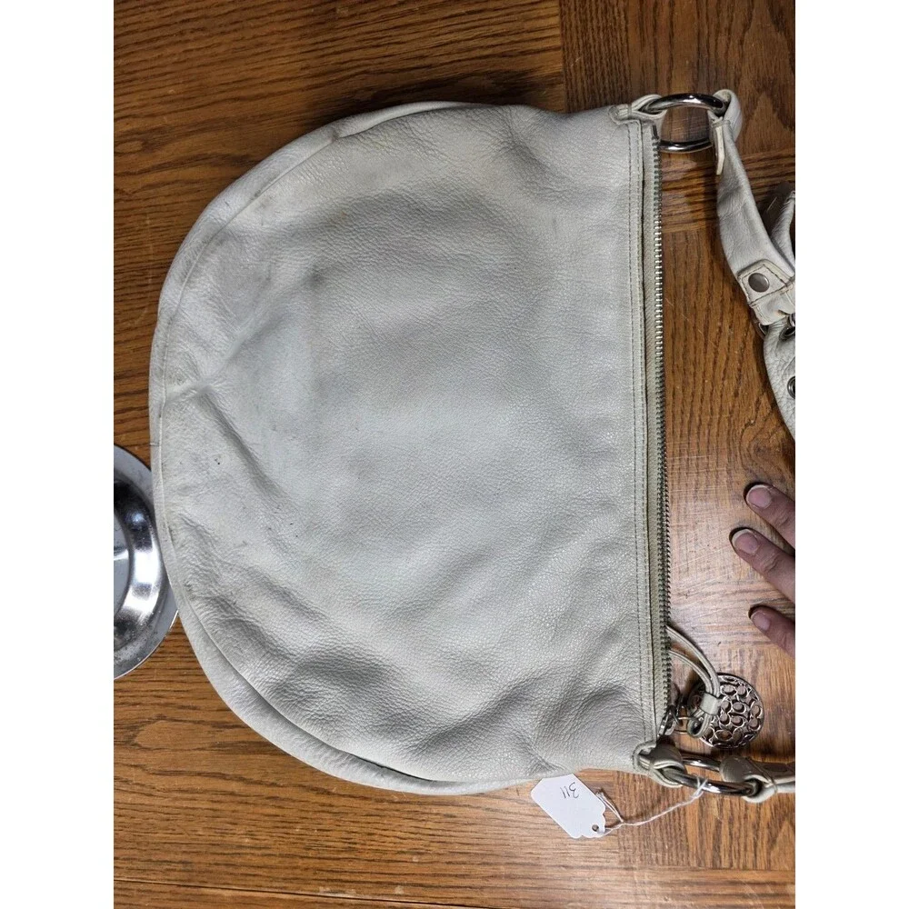 Coach Shoulder Bag Ali Leather Hobo 13655 Soft Ivory Winter White *FAIR*